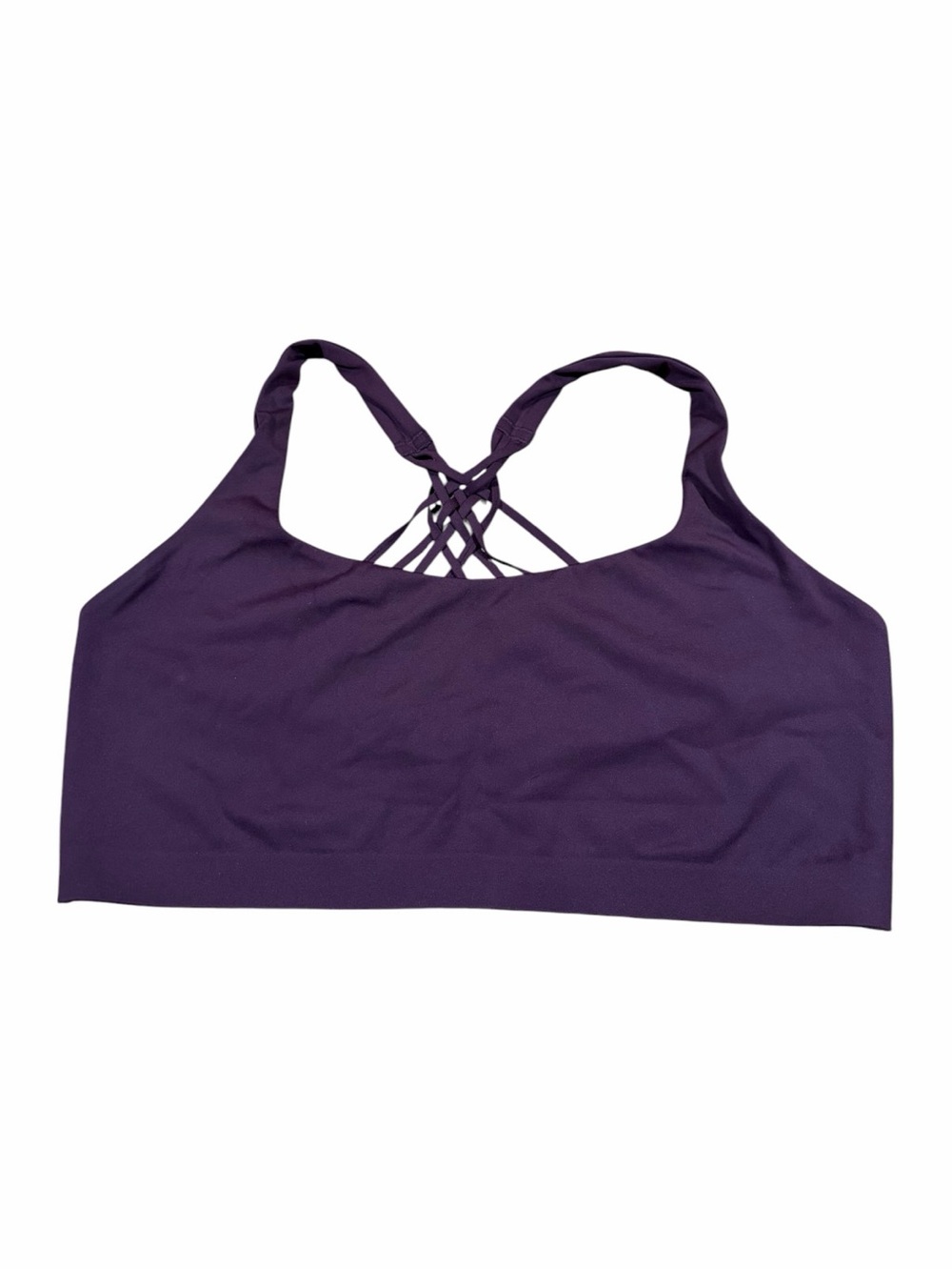 Lululemon FlexyFlex Yoga Bra *Light Support, D-DDD Cups (Black Plum) Size L/XL